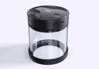 maycofee Electric Vacuum Coffee Canister, 2.0L Glass Airtight Food Storage Container