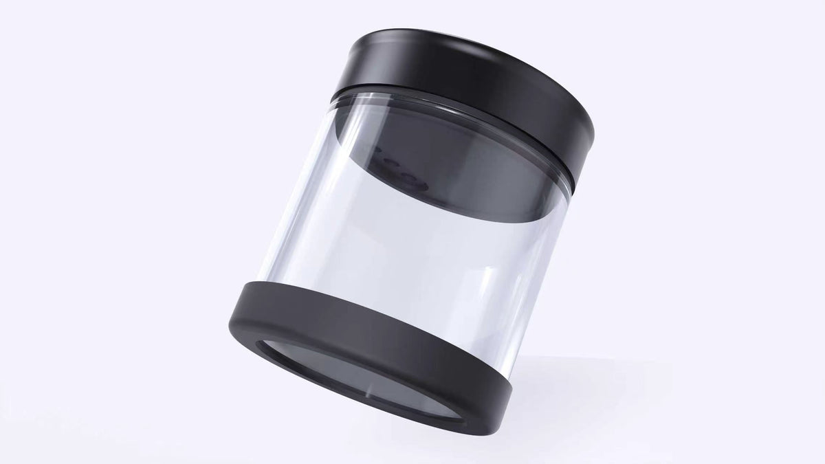 maycofee Electric Vacuum Coffee Canister, 2.0L Glass Airtight Food Storage Container