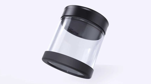 maycofee Electric Vacuum Coffee Canister, 2.0L Glass Airtight Food Storage Container